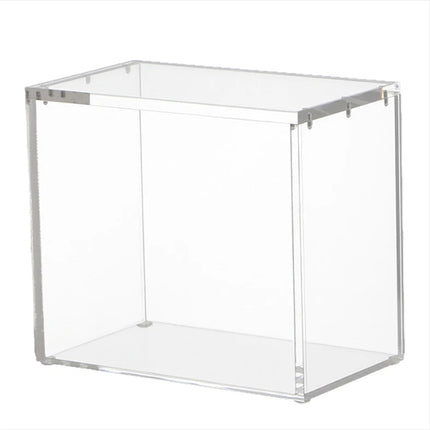 Clear Acrylic Display Case for Collectibles Figure with Magnetic Lid Stackable