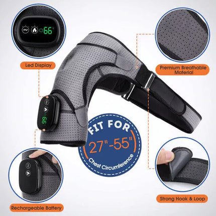 Heated Shoulder Wrap Shoulder Heating Pads Massager Rotator Cuff Support Brace