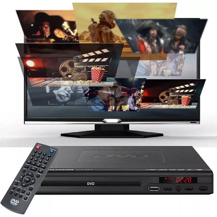 HD DVD Player CD Movie Composite Video Multi Region With Remote RCA HDMI Cable