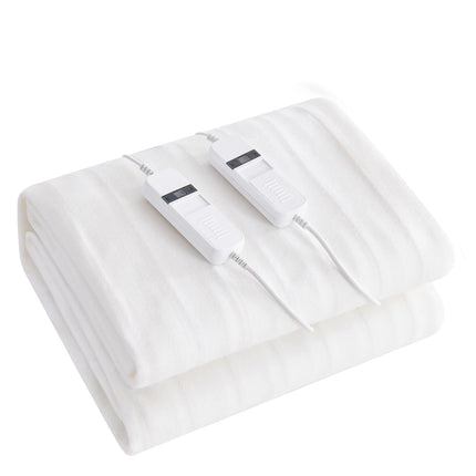 Plush Electric Blanket Fully-Fitted Washable Winter Warm Underlay Double(137x193cm)