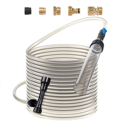 Aquarium Vacuum Gravel Cleaner 50ft PVC Hose Siphon for Fish Tank Cleaning