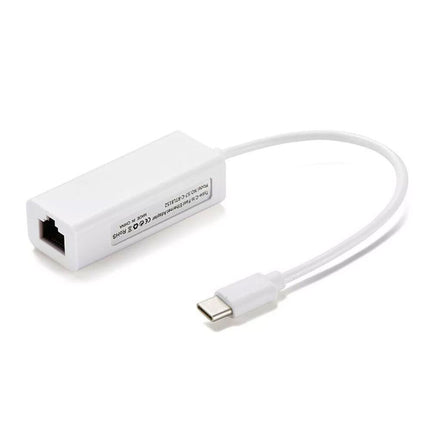 LAN-TYC USB Type C to Ethernet Adapter 100Mbps Network RJ45 Gigabit for Windows IOS Mac