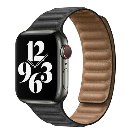 Black 42mm/44mm/45mm/49mm Apple Watch iWatch Band Series 9 8 7 SE 6 5 4 Magnetic Strap Silicone 40 44