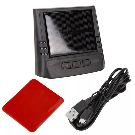 Wireless Solar GPS Speedometer Powered Car HUD Head-Up Display Digital Universal