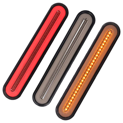 2Pcs Halo Neon LED TruckTrailer Flowing Turn Signal Rear Brake Tail Light 12-24V