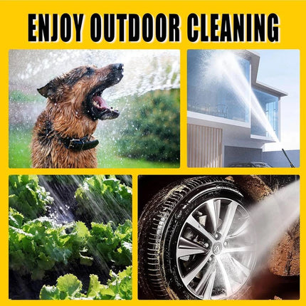 Portable Cordless Electric High Pressure Water Spray Gun Car Washer Cleaner Tool