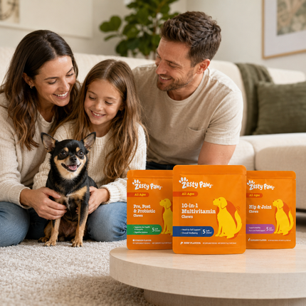 Zesty Paws Dog Mixed 3-Pack 5-Chews 15 Total Travel Multi Probiotic Hip Joint