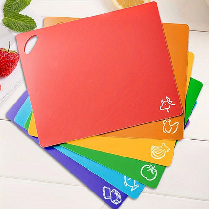 Cutting Board Mats Set Extra Thick Flexible Plastic Kitchen Chopping PP Board