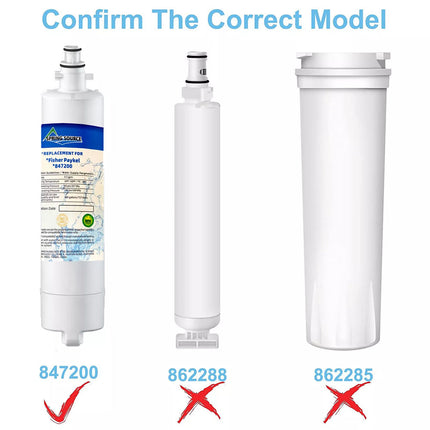 4 X For Fisher Paykel 847200 Compatible Fridge Water Filter starts starting RF610 RF522 RF730QZ