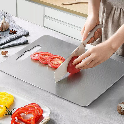 Titanium Cutting Board Double-Sided Chopping Boards for Kitchen Camping Cooking