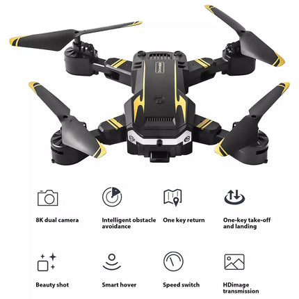 8K Drone HD Dual Camera GPS Drones WiFi FPV Foldable RC Quadcopter 3 Battery