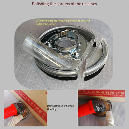 Dust Extractor Clear Shroud, Grinding Dust Cover For Angle Hand Grinder 4/5"