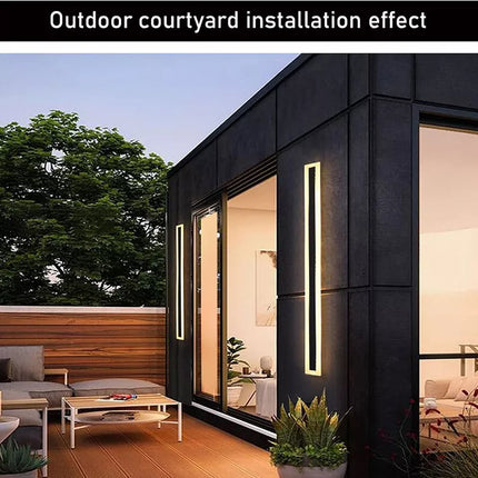 Modern LED Wall Light Sconce Waterproof Outdoor Lamp Exterior Lights Long Strip 19W 80CM Warm White