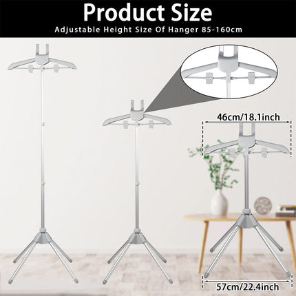 Steamer Stand Telescopic Garment Steamer Rack Height Adjustable Garment (grey)