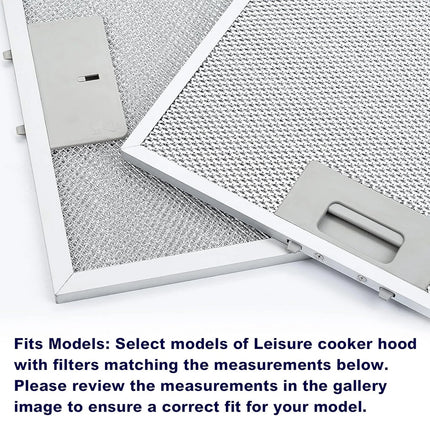 2Pcs 320 x 260mm Cooker Hood Filters Metal Mesh Extractor Vent Filter Universal