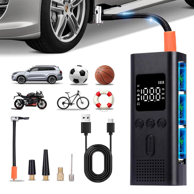 Portable Rechargeable Car Tire Air Inflator Tyre Electric Pump Cordless with USB