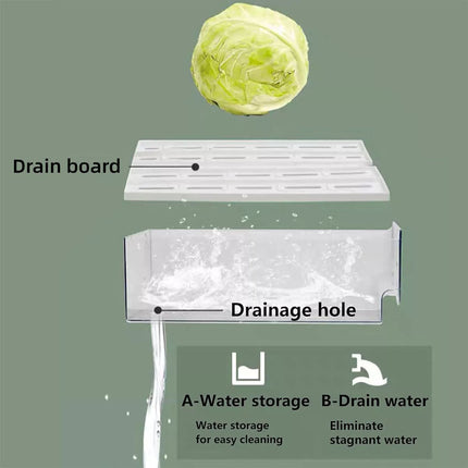 Fridge Storage Box Organizer Food Container Kitchen Clear Drawer Ins Style (14cm)