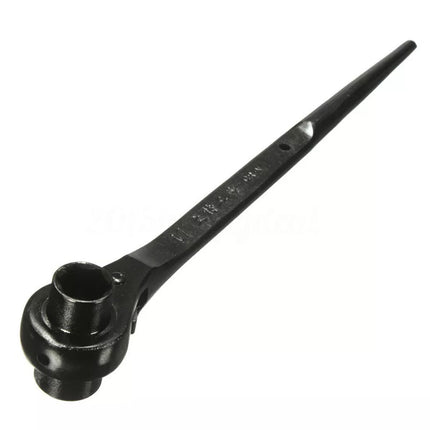 19/24mm Ratchet Podger Spanner Wrench Erecting Scaffold Tool Double Sided Socket