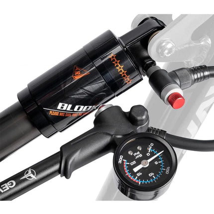 300PSI MTB Bike Shock Pump with Gauge for Mountain Bike Front/Rear Suspension