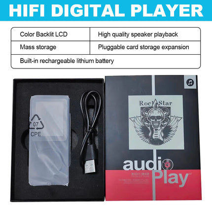 MP3 Player with Bluetooth 5.0 Portable Digital Lossless Music MP3 MP4 Player
