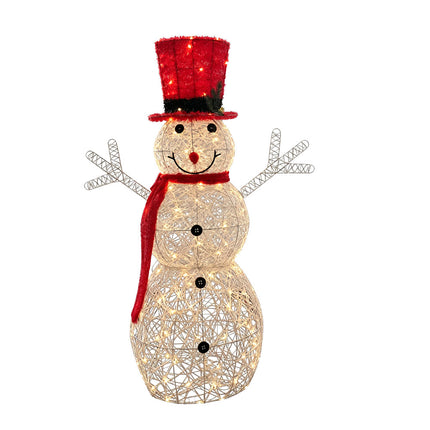 70cm Lighted Snowman Christmas Decoration LED Metal Frame Holiday Indoor Outdoor