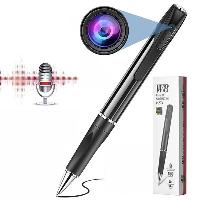 1080P HD Clip On Mini Hidden Camera Pen Video Recorder Cam DV DVR Camera Pen + 64G