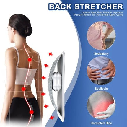 Back Support Stretcher Extender Posture Massager Chiro Lumbar Pain Relief