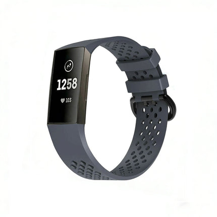 Fitbit Charge 3 4 Watch Soft Silicone Sports Replacement Band Wrist Strap Cyan