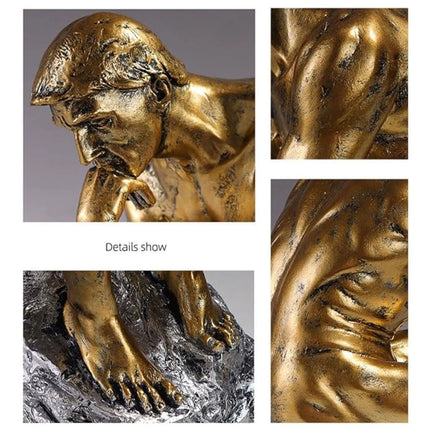 Modern Resin Statue Tabletop Figurine Home Decor Decorative Ornament Living Room