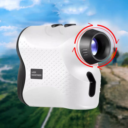 Golf Laser Range Finder Hunting Rangefinder Flagpole Distance Height Speed 500M White