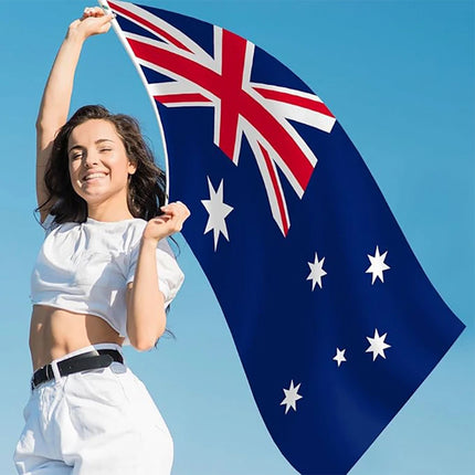 10PCS Large Australian Flag 150cm x 90cm Aussie Australia ANZAC Day Heavy Duty