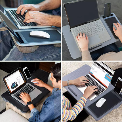 Multi Functional Lap Desk Cushion Table Work Station Mouse Pad for Laptop Tray