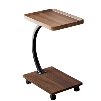Movable Coffee Side Table Laptop Desk Bedside Sofa Tea End Tables Wooden Metal