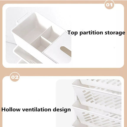 Home Removable Bookshelf Organizer Storage Shelf Beside Desk Adjustable Rack