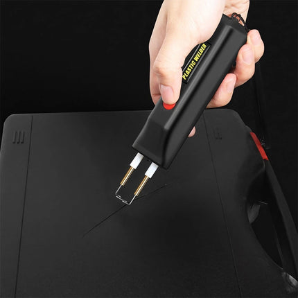 Hot Stapler Gun Plastic Welder Repair Car Bumper Welding Machine with 200 Staple Black