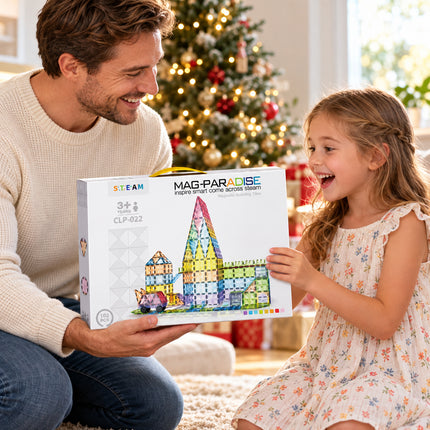 102 Pcs Diamond Magnetic Tiles Castle Building Set Construction Christmas Gift