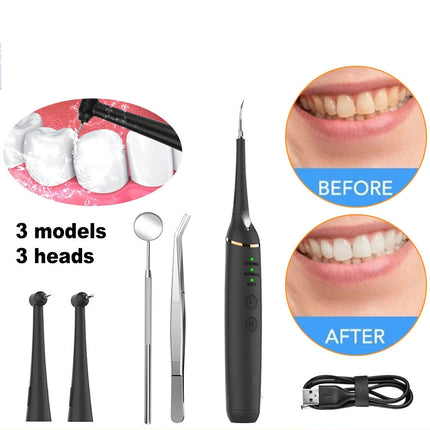 Ultrasonic Tooth Cleaner Teeth Tartar Whitening Set Dental Scaler Plaque Remover