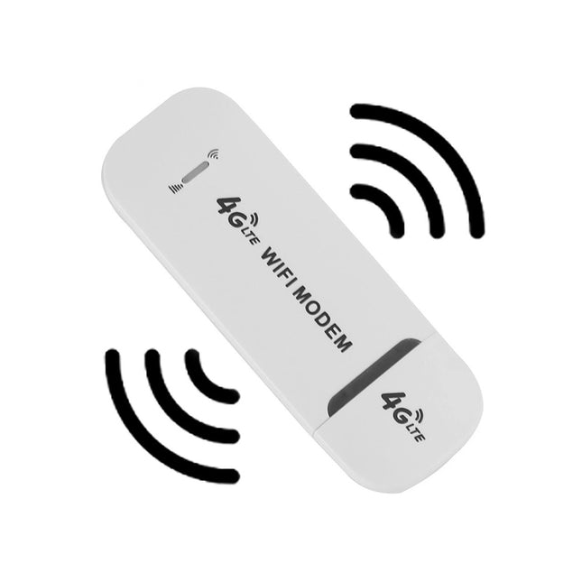 4G LTE Wireless Router WiFi Mobile Broadband Modem USB Dongle Unlocked White
