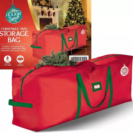 Extra Large Christmas Tree Bag-Durable Oxford Material ,Dual Zipper (red bag【165cm*38cm*76cm】)