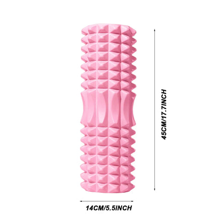 Pilates Foam Roller Physio Yoga Fitness GYM Exercise Training 3D Point 45CM Pink