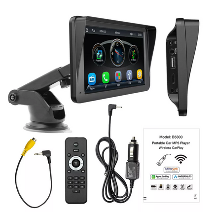7" For Wireless CarPlay Android Auto Screen BT Car Radio FM Multimedia Players