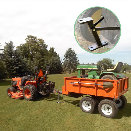Heavy 3/4" Thick Lawn Pro Hi-Hitch Lawn Mower Trailer-Hitch For John Deere Cub