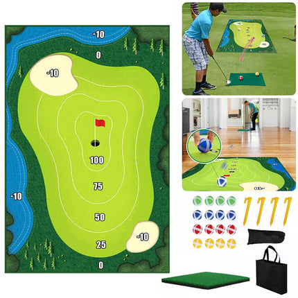 The Indoor Casual Golf Game Set Golf Hitting Mats Golf Putting Royale Golf Game