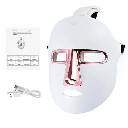 7 Colour LED Photon Face Mask Light Neck Rejuvenation Skin Wrinkle Therapy