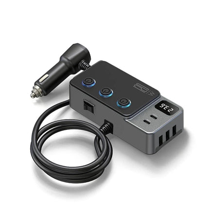 Car Charger Adapter 120W Cigarette Lighter Splitter 8 in 1 QC PD for Car Vehicle