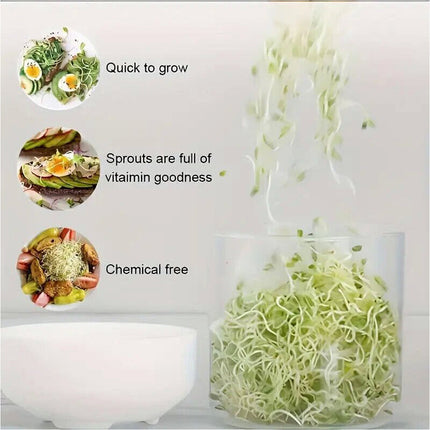 Sprouter Growing Kit Bean Sprout-Germination Tool Sprouting Tray Sprouter Fast