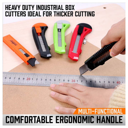 12-Pack SK-5 Utility Knife Retractable Box Cutter Extra Blades Snap Off Cutting - Image 2