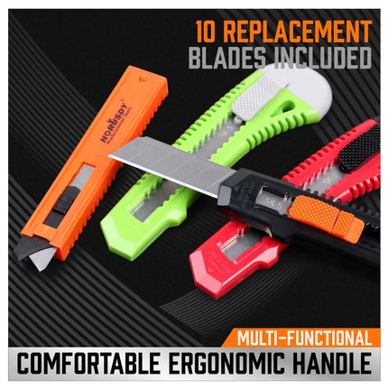 12-Pack SK-5 Utility Knife Retractable Box Cutter Extra Blades Snap Off Cutting - Image 4