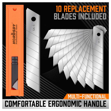 12-Pack SK-5 Utility Knife Retractable Box Cutter Extra Blades Snap Off Cutting - Image 6