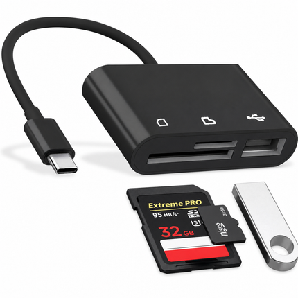 Card Reader USB C Micro USB SD TF Adapter for OTG Devices